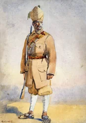 Soldier of the Khyber Rifles, illustration til 